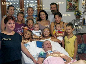 Sebastiano Marrone e la sua famiglia